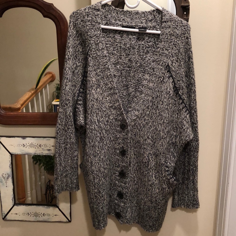 Press (Nordstrom) long button cardigan sweater